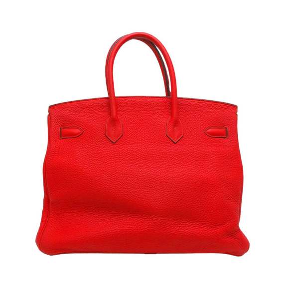 Hermes Women's Orange Togo Leather Birkin Bag - A Condition in Orange - Picture 2 of 10